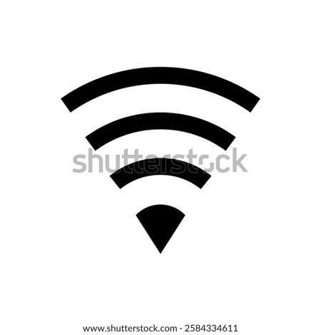 Wireless and wifi icon or sign.
