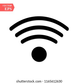 Wireless and wifi icon or sign for remote internet access. Podcast vector symbol. eps 10