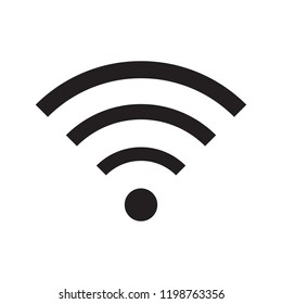 Wireless and wifi icon or wi-fi icon sign for remote internet access, Podcast vector symbol, vector illustration