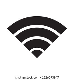 Wireless and wifi icon or wi-fi icon sign for remote internet access, Podcast vector symbol, vector illustration