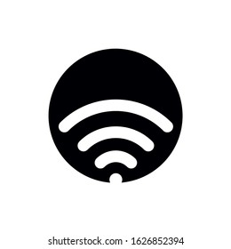 Wireless and wifi icon or wi-fi icon sign for remote internet access, Podcast vector symbol, vector illustration