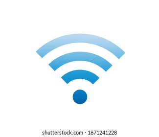 Icono o signo inalámbrico y wifi para acceso remoto a Internet. Símbolo vector podcast.