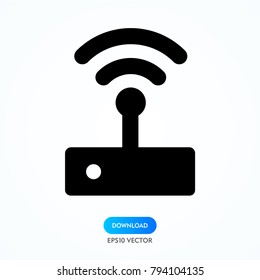 Wireless and wifi icon or sign for remote internet access. Podcast vector symbol.