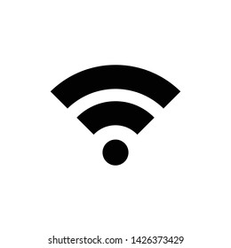 wireless wifi icon vector. perfect wireless symbol. website and mobile design.white background. netwok icon