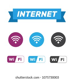 Wireless and wifi icons. Wireless Network Symbol wifi icon. Wire