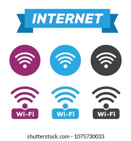 Wireless and wifi icons. Wireless Network Symbol wifi icon. Wire