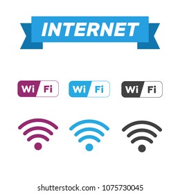 Wireless and wifi icons. Wireless Network Symbol wifi icon. Wire