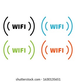 Wireless and wifi icons. Wireless Network Symbol wifi icon. Wireless and wifi vector