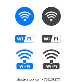 Wireless and wifi icons. Wireless Network Symbol wifi icon. Wireless and wifi vector