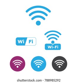 Wireless and wifi icons. Wireless Network Symbol wifi icon. Wireless and wifi vector