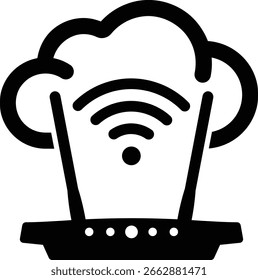 Wireless WiFi Internet-Netzwerk-Router IT Cloud-Informationstechnologie 12176