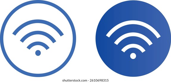 wireless wifi signal icon set, internet icon symbol sign collection, Wifi icon set vector image
