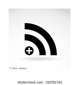 Wireless and wifi vector icon