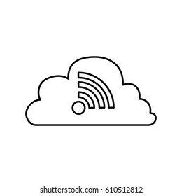 Wireless wifi zone icon vector illustration graphic design