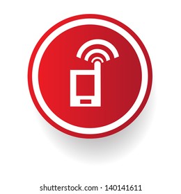 Wireless,mobile phone sign,vector