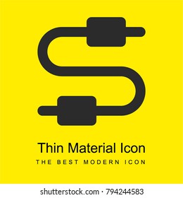 Wires bright yellow material minimal icon or logo design