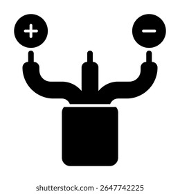 Wires icon solid style illustration