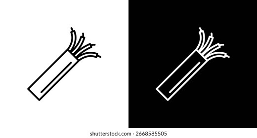 Drähte Symbol, Vektorgrafik - Vektorsymbole in hoher Qualität im schwarzen Stil
