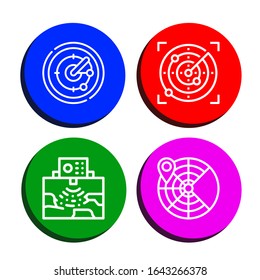 wires simple icons set. Contains such icons as Radar, can be used for web, mobile and logo