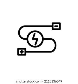 Wires Vector Line Icon Design