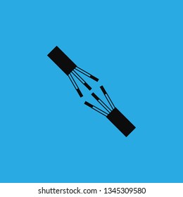 wiring break icon vector