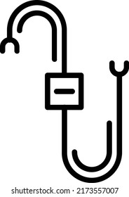 Wiring Vector line Icon Design