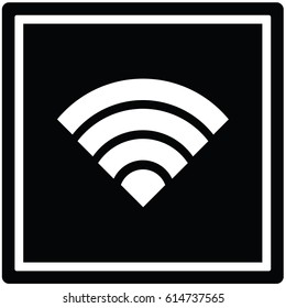 Wirless connection symbol black