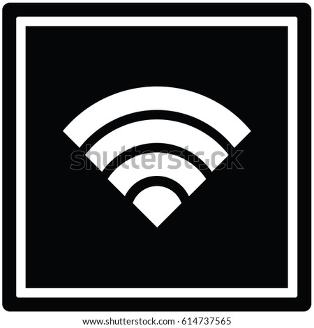 Wirless connection symbol black