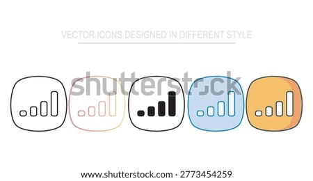 Wirless Signals Icon With White Background