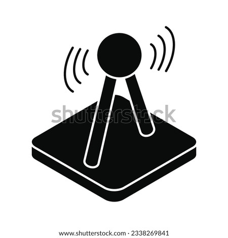 Wirless Tower Icon, vector stock illustration.