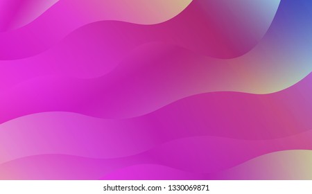 wirly Colorful Vibrant Shapes. Abstract wave shape with gradient color. Warm colors. Vector illustration. Gradient.