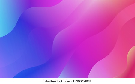 wirly Colorful Vibrant Shapes. Abstract wave shape with gradient color. Warm colors. Vector illustration. Gradient.