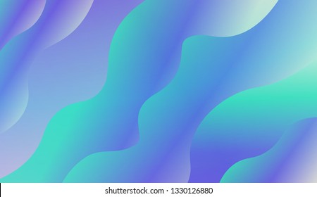 wirly Colorful Vibrant Shapes. Abstract wave shape with gradient color. Warm colors. Vector illustration. Gradient.