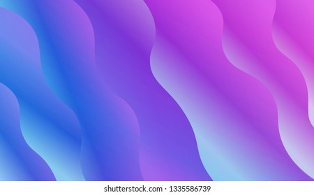 wirly Colorful Vibrant Shapes. Abstract wave shape with gradient color. Warm colors. Vector illustration. Gradient.