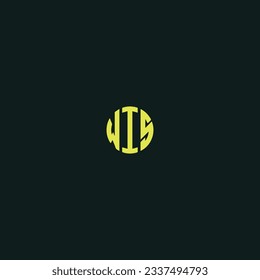WIS creative and modern vector logo design