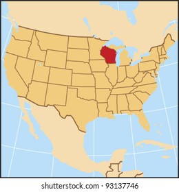 Wisconsin Locate Map