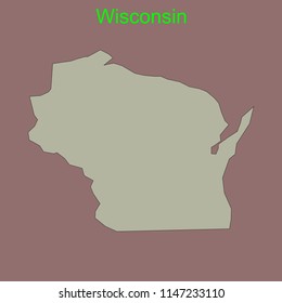 Wisconsin Outline Vector