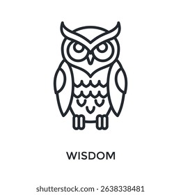 Wisdom Icon Outline Style. Vector Illustration For Graphic Design