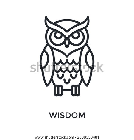Wisdom Icon Outline Style. Vector Illustration For Graphic Design