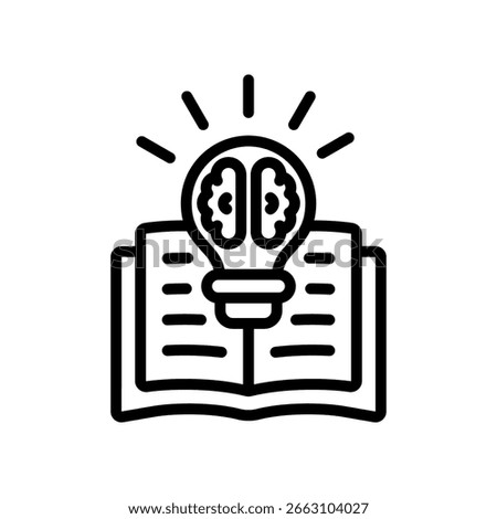 Wisdom Icon Outline Vector Illustration