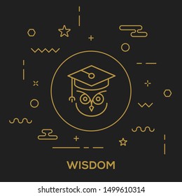 WISDOM AND ILLUSTRATION ICON CONCEPT