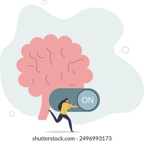 wisdom and knowledge concept.flat design.illustration with people.
