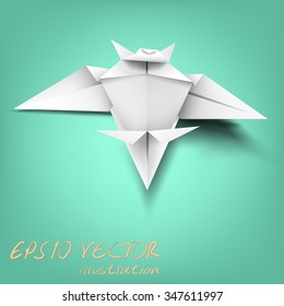 wisdom on bat paper folding