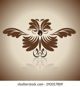 the wisdom, the owl, character, tattoo, stencil, patterned.