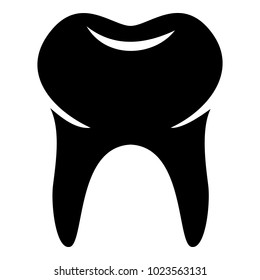 Wisdom tooth icon. Simple illustration of wisdom tooth vector icon for web