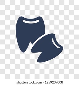 Wisdom tooth icon. Trendy Wisdom tooth logo concept on transparent background from Dentist collection