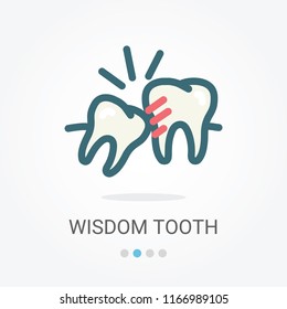 Wisdom Tooth Vector Icon