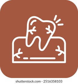 Wisdom Tooth Vector Icon Design Illustration