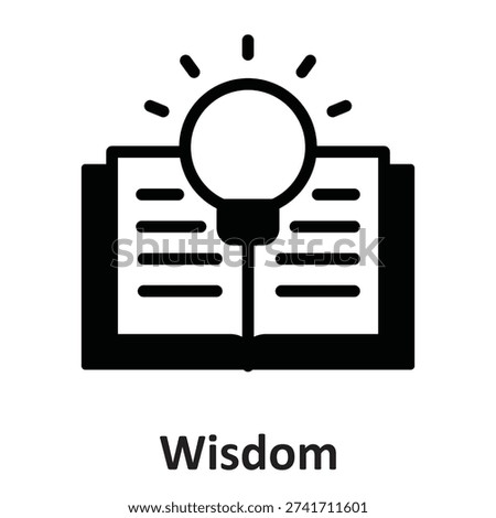 Wisdom Vector icon which can easily modify or edit

