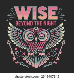 Wise beyond the night t-shirt